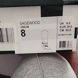Not Rated Sagewood Cream Heeled Boots